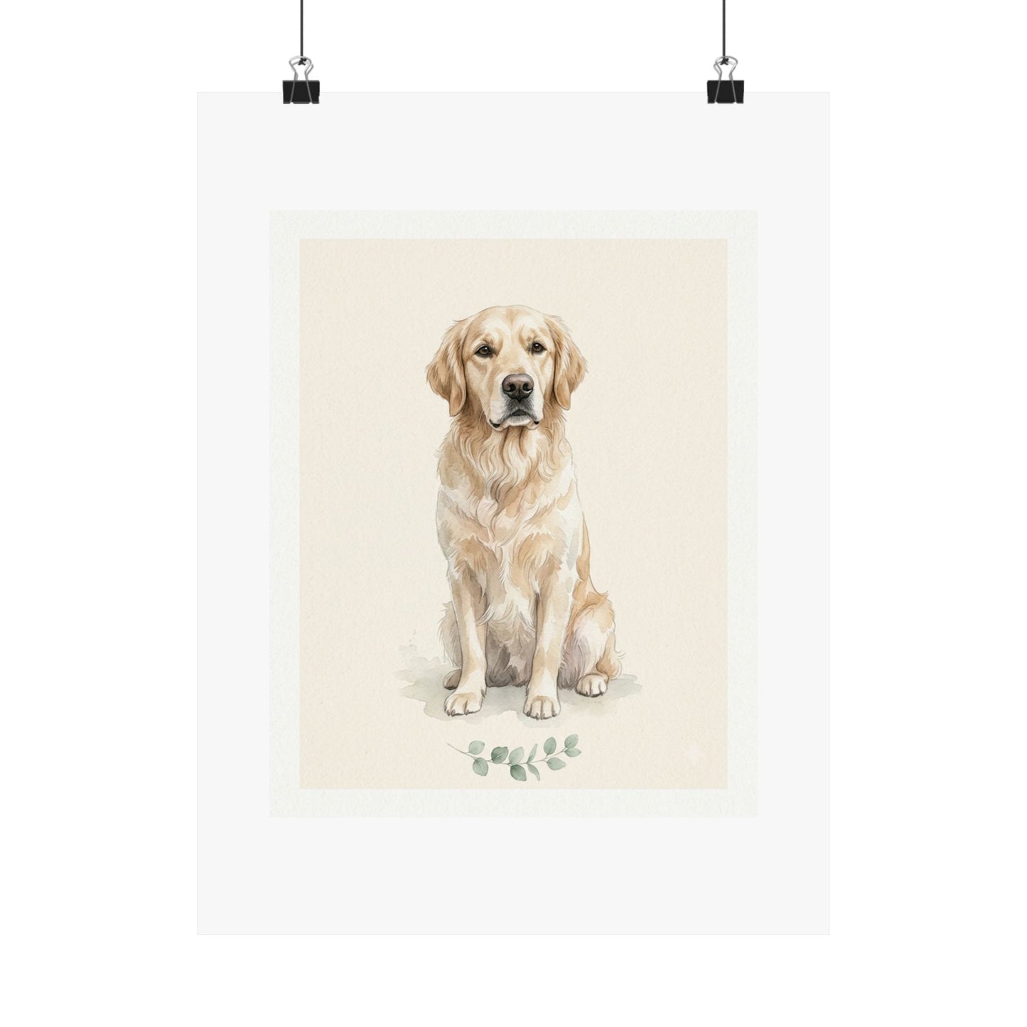 Custom Pet Portrait Poster From Photo