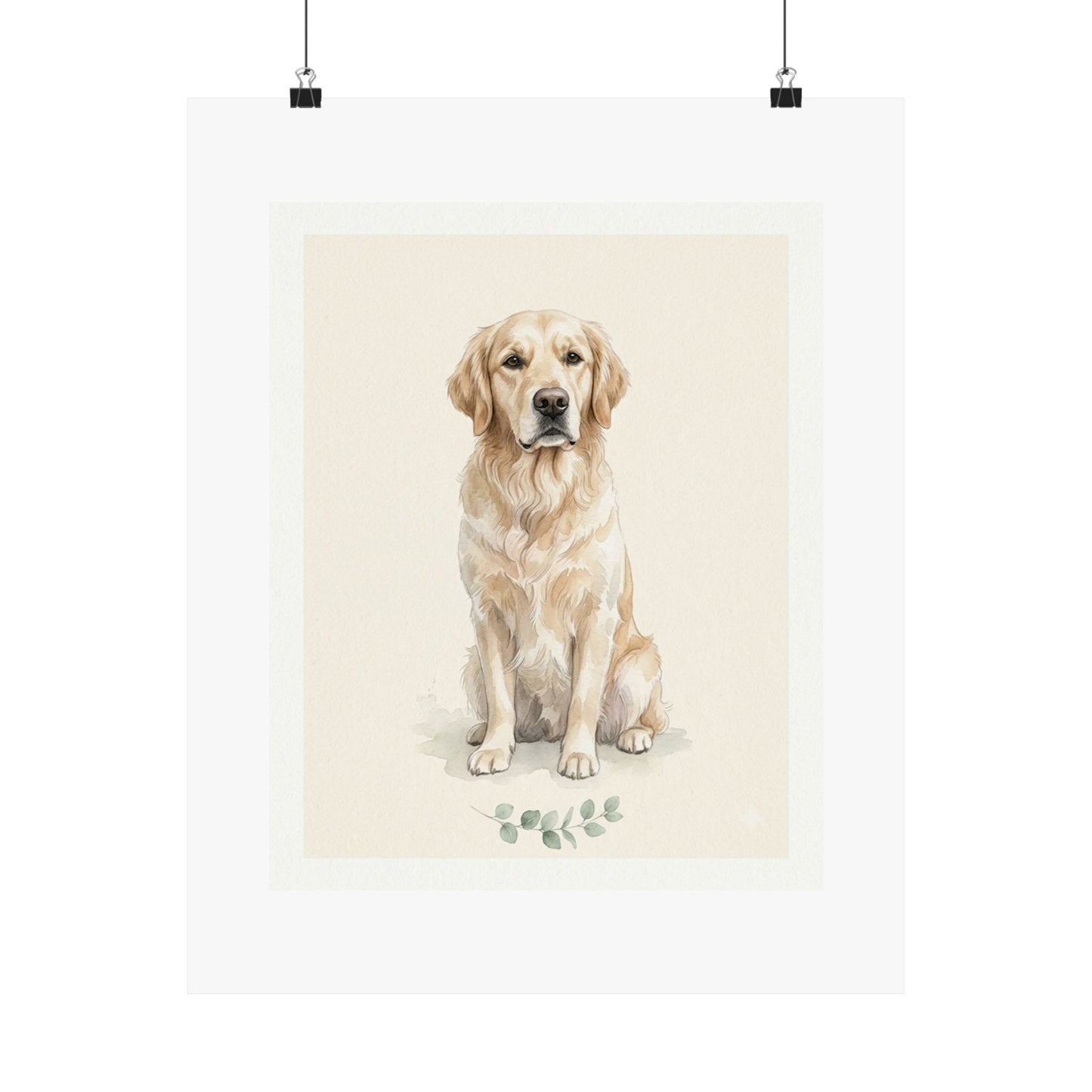 Custom Pet Portrait Poster From Photo