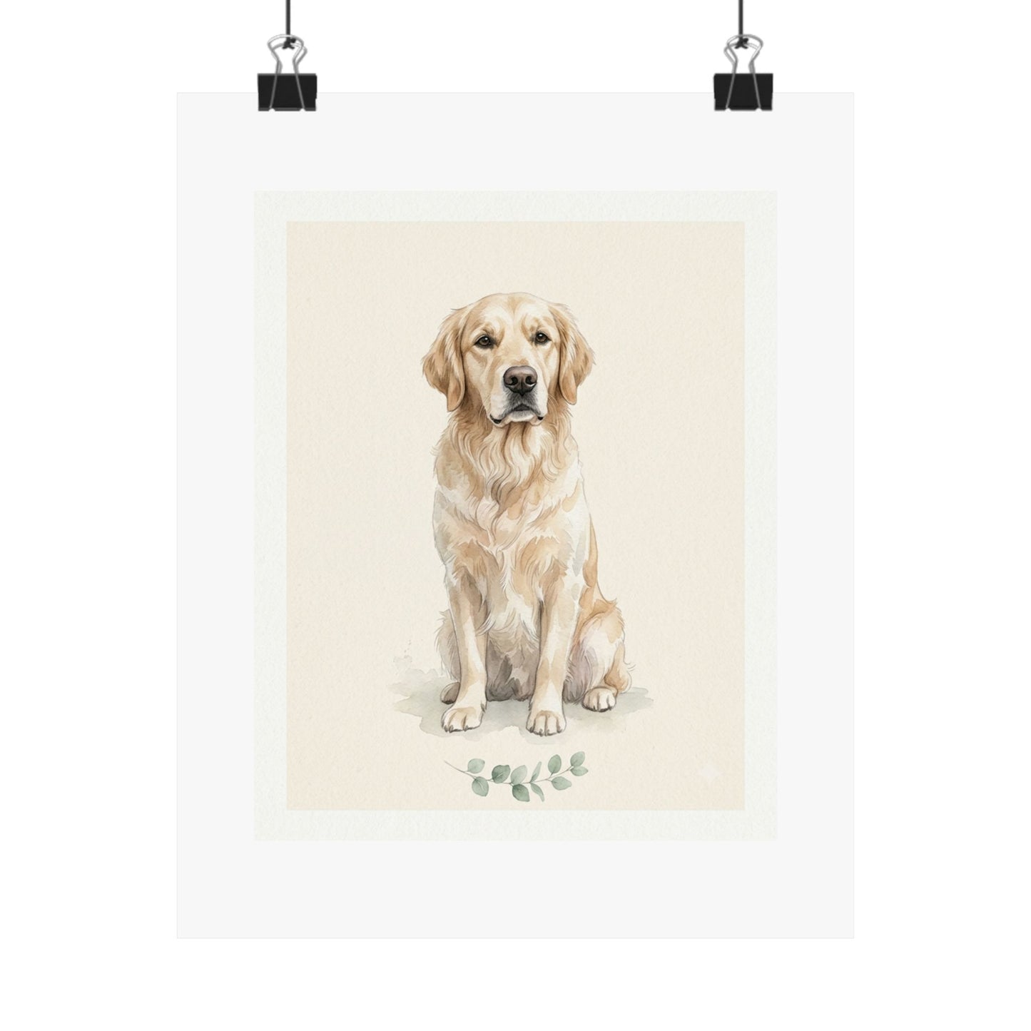 Custom Pet Portrait Poster From Photo