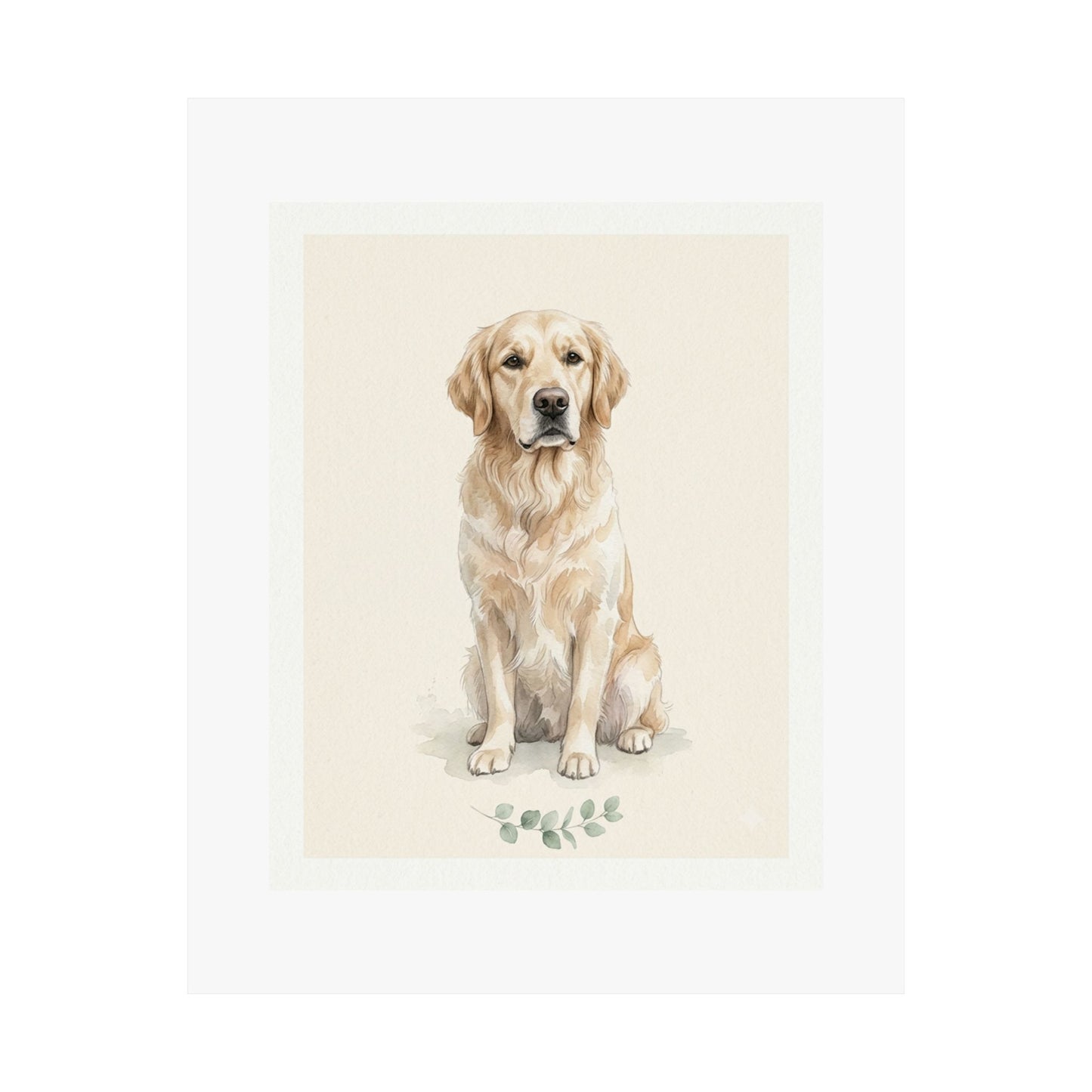Custom Pet Portrait Poster From Photo